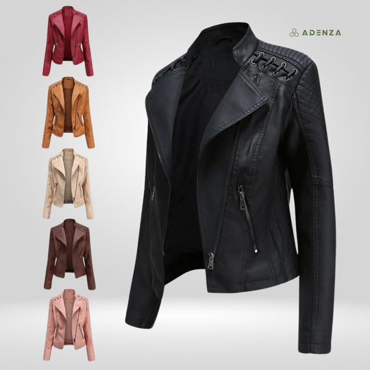 Cara™ Dames Lerenjacket | VANDAAG 50% KORTING!