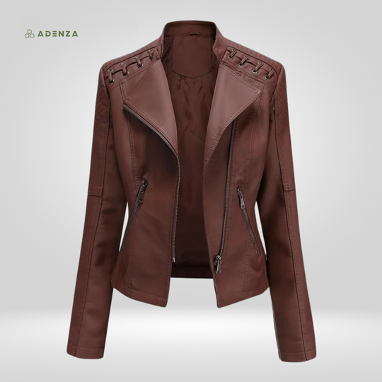 Cara™ Dames Lerenjacket | VANDAAG 50% KORTING!