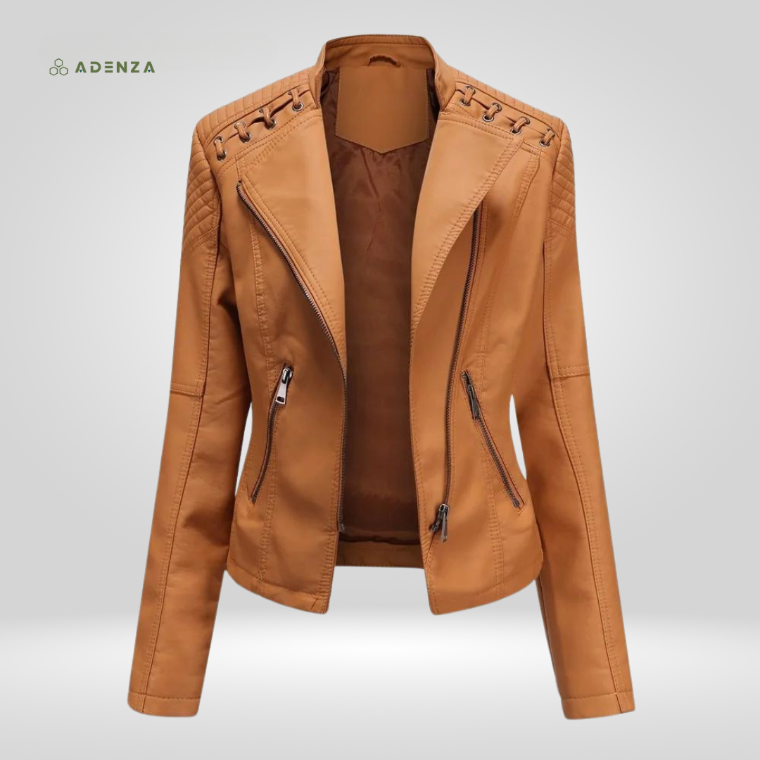 Cara™ Dames Lerenjacket | VANDAAG 50% KORTING!